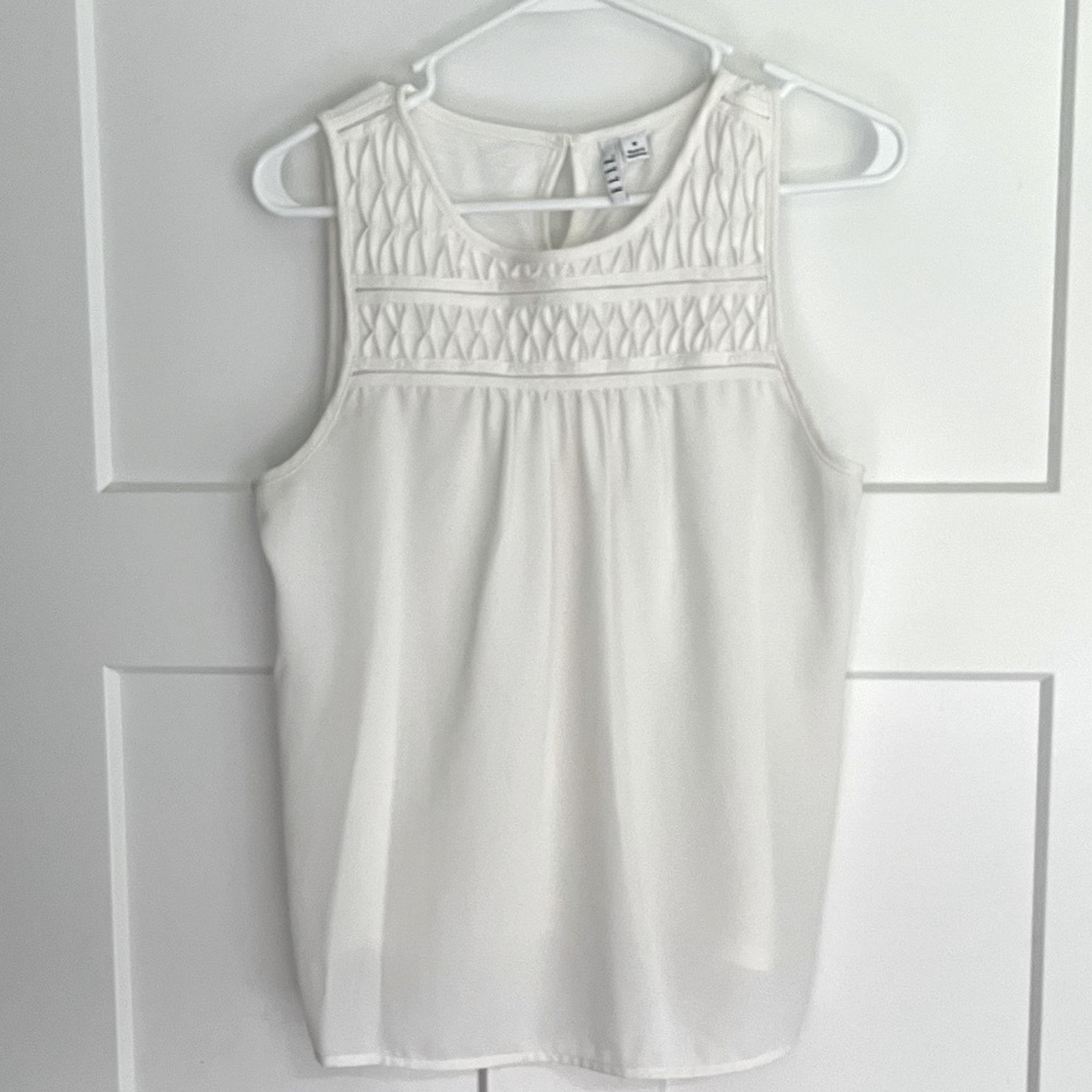White Tank Top Blouse